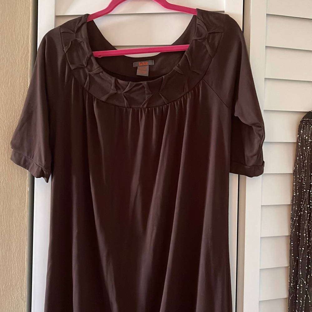 SoSIK Jersey Dress with interesting collar